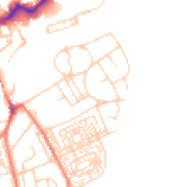 Daytime road noise heatmap for CH4 7AR