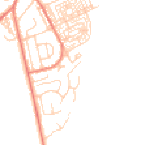 Daytime road noise heatmap for CH4 7BL