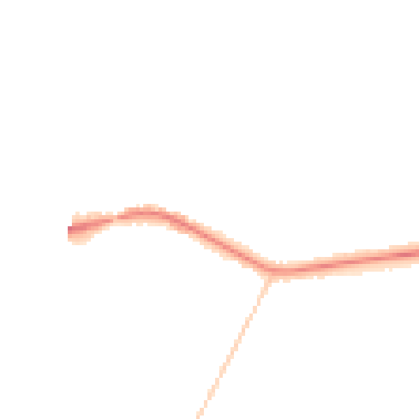 Night-time road noise heatmap for CH4 8LL