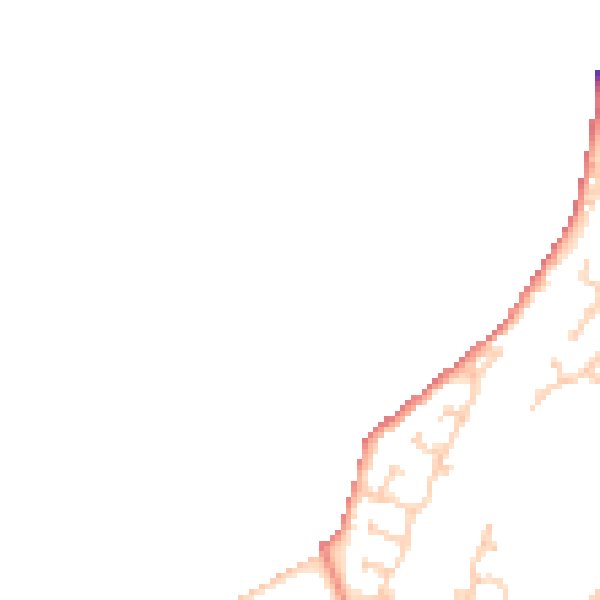 Daytime road noise heatmap for CH4 8TY
