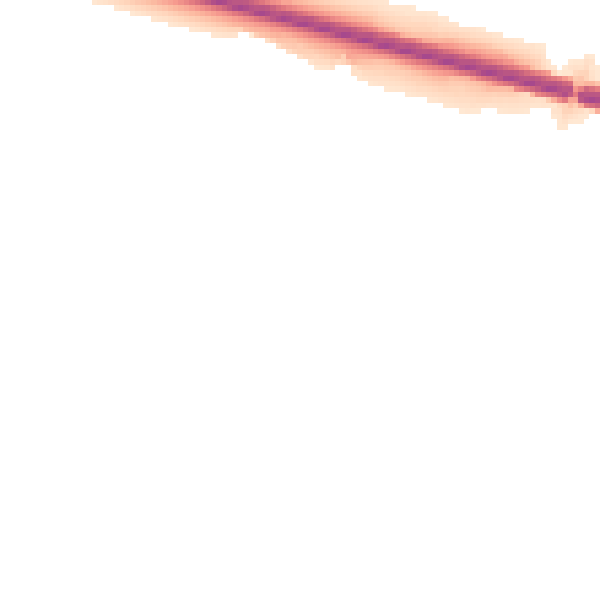 Night-time road noise heatmap for CH4 9LF