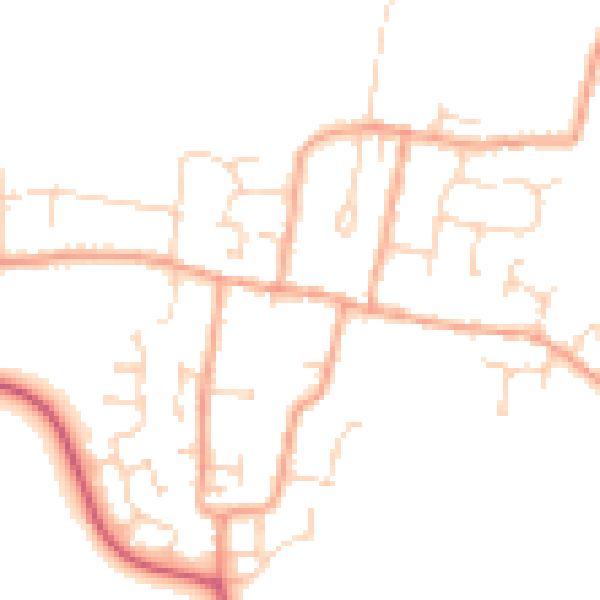 Daytime road noise heatmap for CM0 7AA