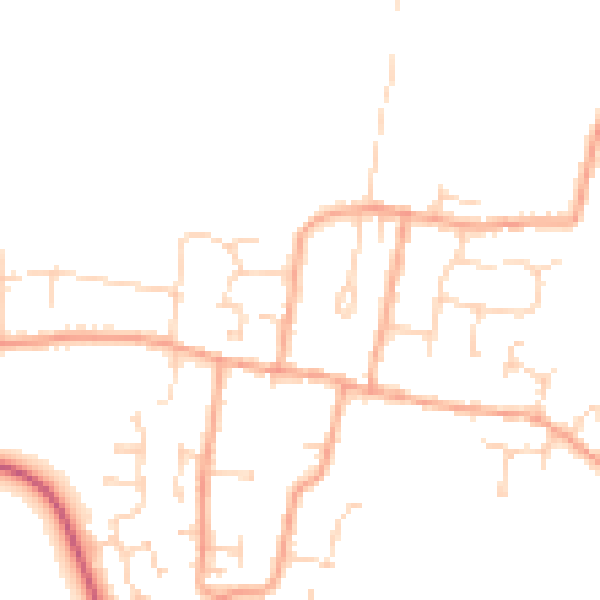 Daytime road noise heatmap for CM0 7AB