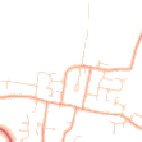 Daytime road noise heatmap for CM0 7AD