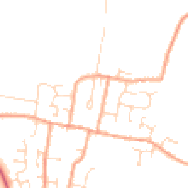Daytime road noise heatmap for CM0 7AE