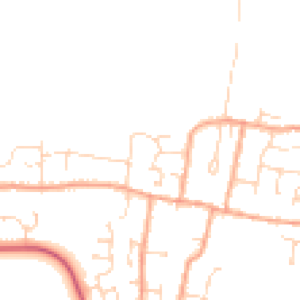 Daytime road noise heatmap for CM0 7AH
