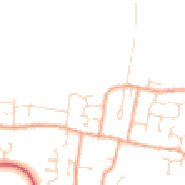 Daytime road noise heatmap for CM0 7AJ