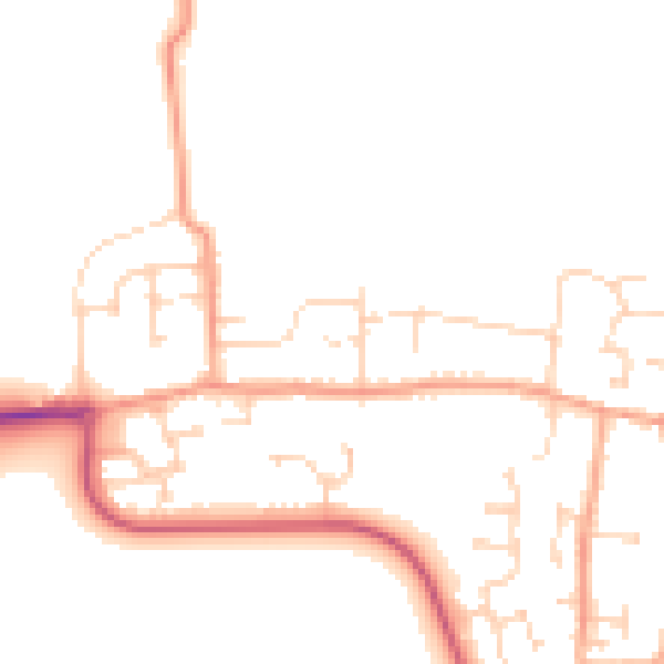 Daytime road noise heatmap for CM0 7AS