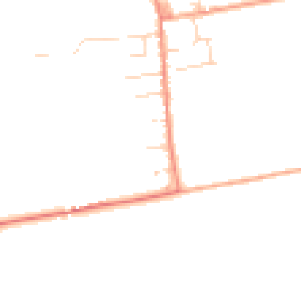 Daytime road noise heatmap for CM0 7AT