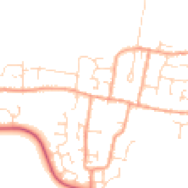 Daytime road noise heatmap for CM0 7AY