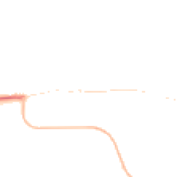 Night-time road noise heatmap for CM0 7BB