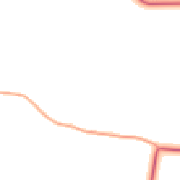 Daytime road noise heatmap for CM0 7BP