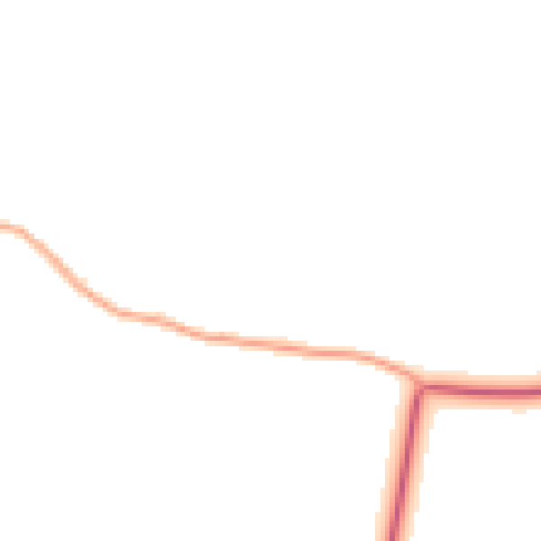 Daytime road noise heatmap for CM0 7BT