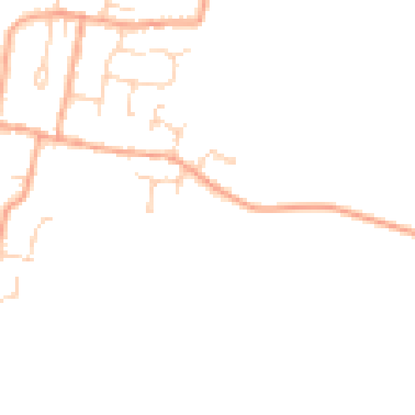 Daytime road noise heatmap for CM0 7DA