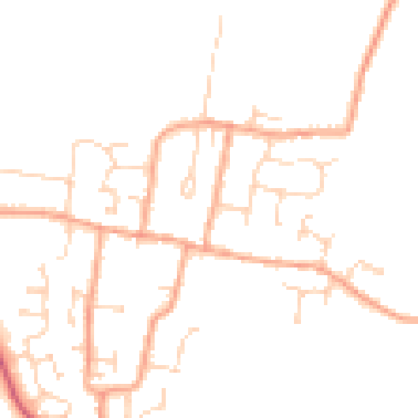 Daytime road noise heatmap for CM0 7DF