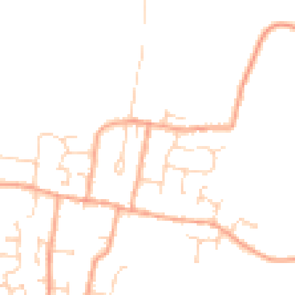 Daytime road noise heatmap for CM0 7DG
