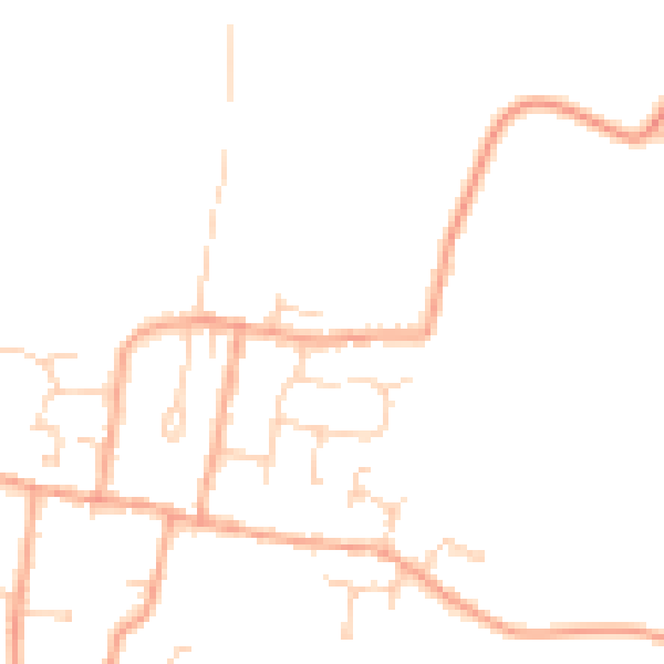 Daytime road noise heatmap for CM0 7DN