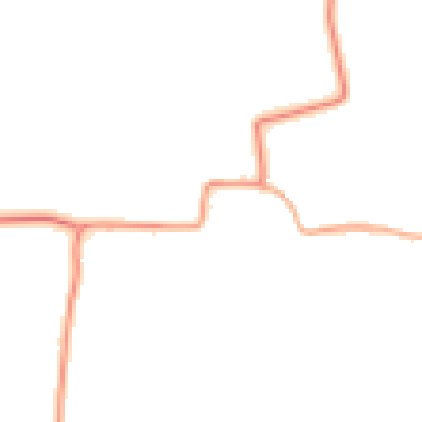 Daytime road noise heatmap for CM0 7DZ