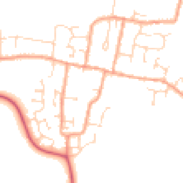 Daytime road noise heatmap for CM0 7ET