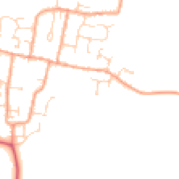 Daytime road noise heatmap for CM0 7GH