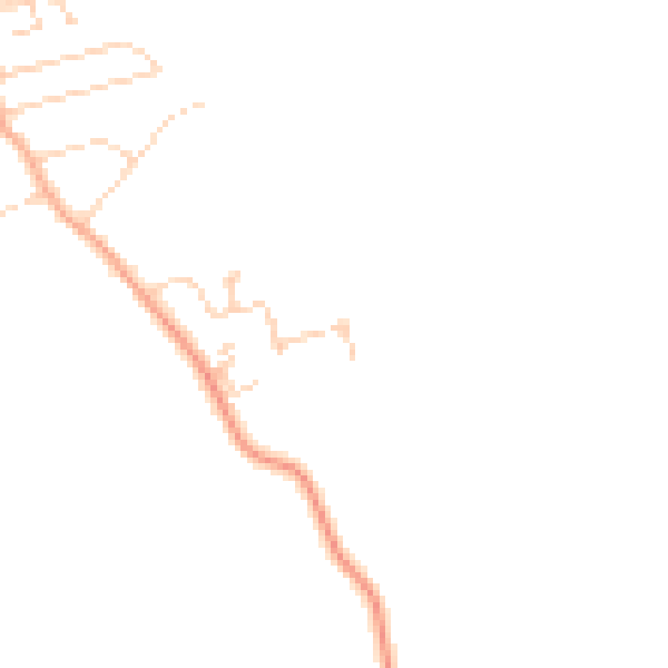 Daytime road noise heatmap for CM0 7GR