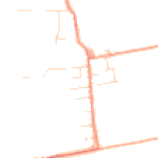 Daytime road noise heatmap for CM0 7GY
