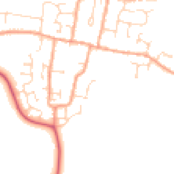 Daytime road noise heatmap for CM0 7GZ