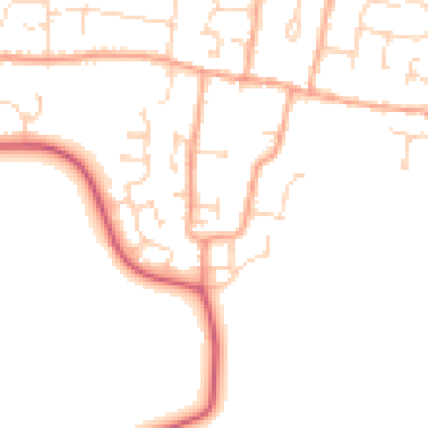 Daytime road noise heatmap for CM0 7HA