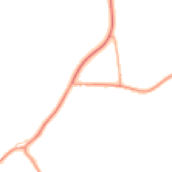 Daytime road noise heatmap for CM0 7HS