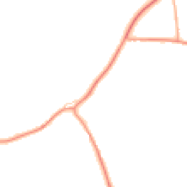 Daytime road noise heatmap for CM0 7HT
