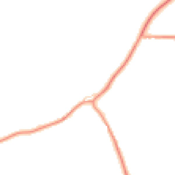 Daytime road noise heatmap for CM0 7JE