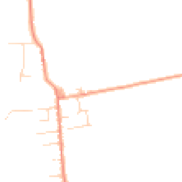 Daytime road noise heatmap for CM0 7JU