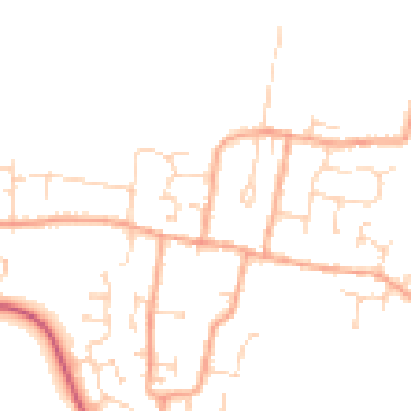 Daytime road noise heatmap for CM0 7JX