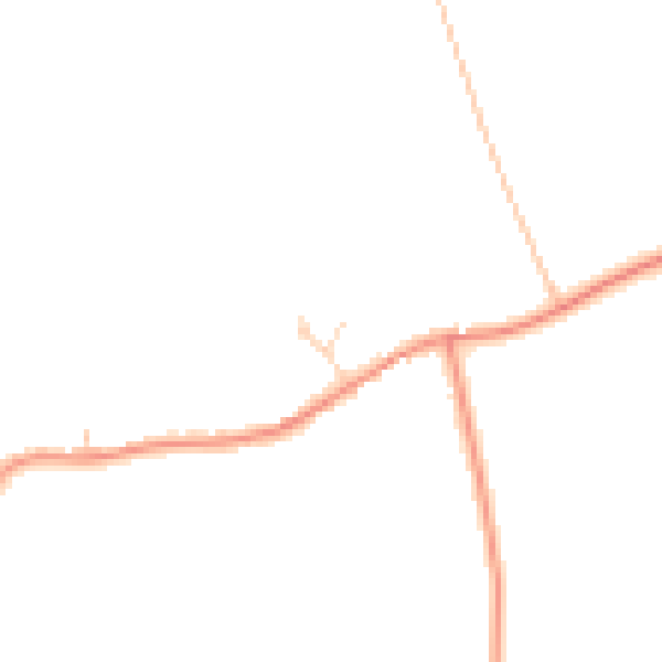 Daytime road noise heatmap for CM0 7JY