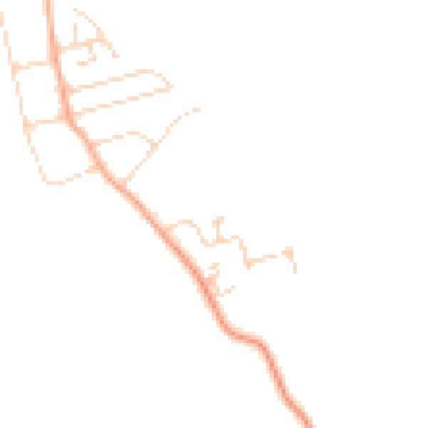 Daytime road noise heatmap for CM0 7JZ