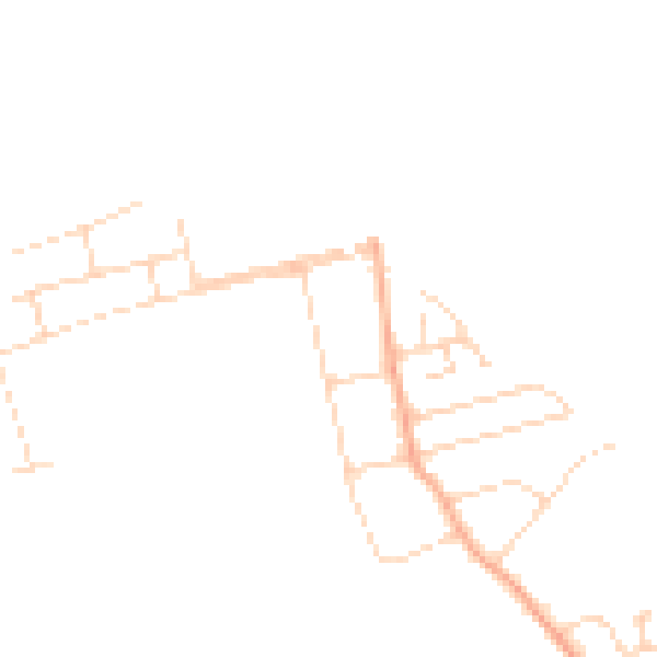 Daytime road noise heatmap for CM0 7NR
