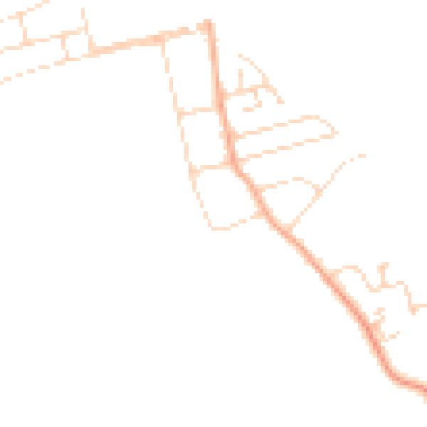 Daytime road noise heatmap for CM0 7NT