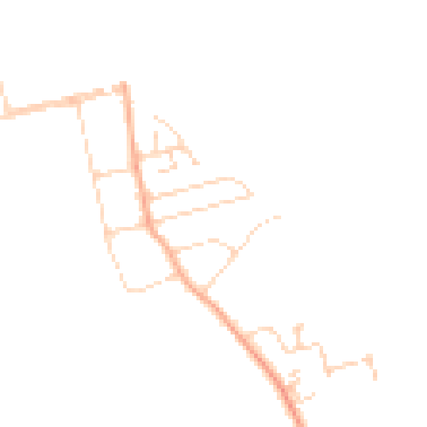 Daytime road noise heatmap for CM0 7PA