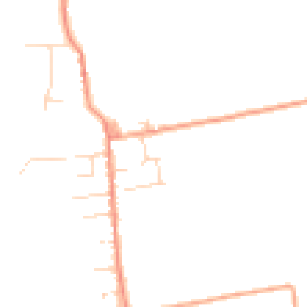 Daytime road noise heatmap for CM0 7SY