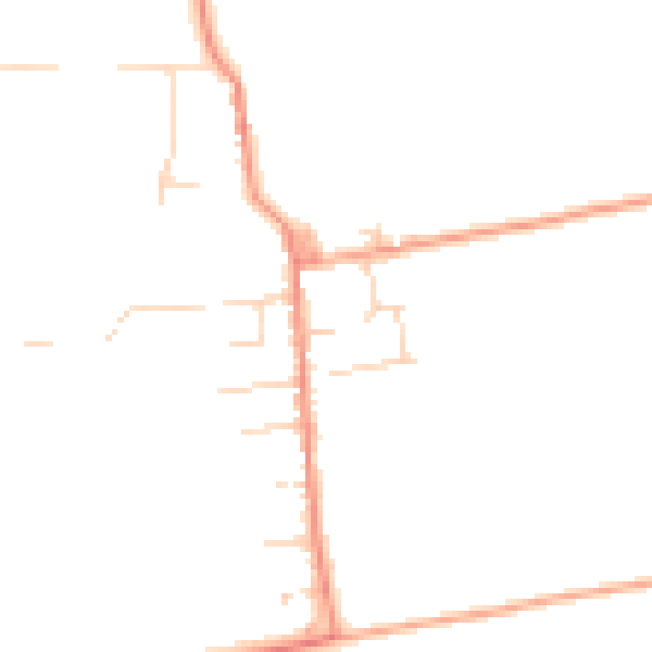 Daytime road noise heatmap for CM0 7TD