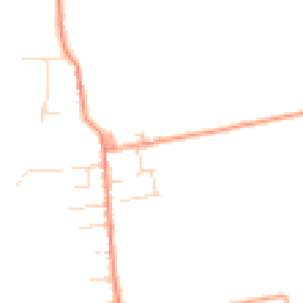 Daytime road noise heatmap for CM0 7TG