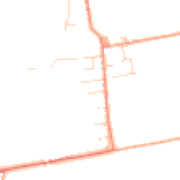Daytime road noise heatmap for CM0 7TN