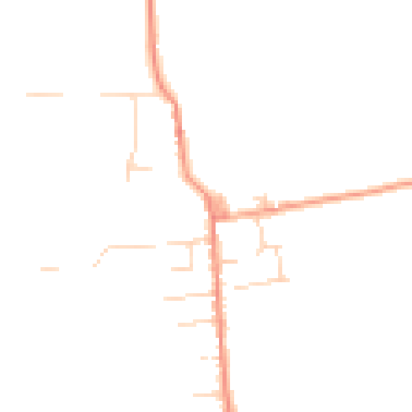 Daytime road noise heatmap for CM0 7TP
