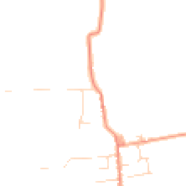 Daytime road noise heatmap for CM0 7TS