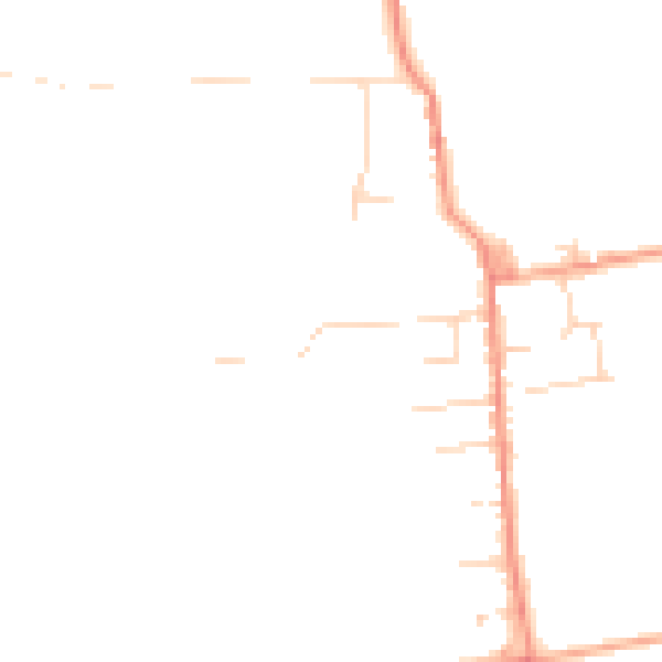 Daytime road noise heatmap for CM0 7TW
