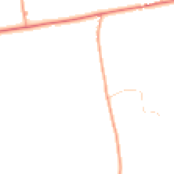 Daytime road noise heatmap for CM0 7UQ