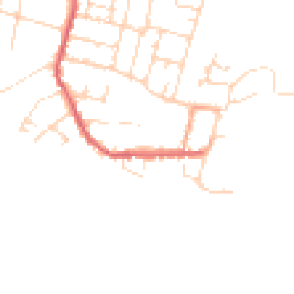 Daytime road noise heatmap for CM0 8AA