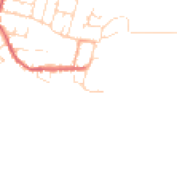 Daytime road noise heatmap for CM0 8AJ
