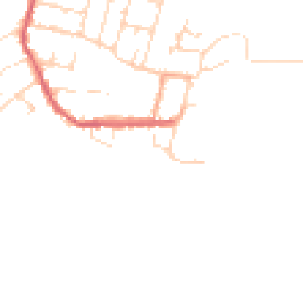 Daytime road noise heatmap for CM0 8AP