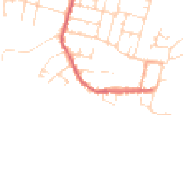 Daytime road noise heatmap for CM0 8AS